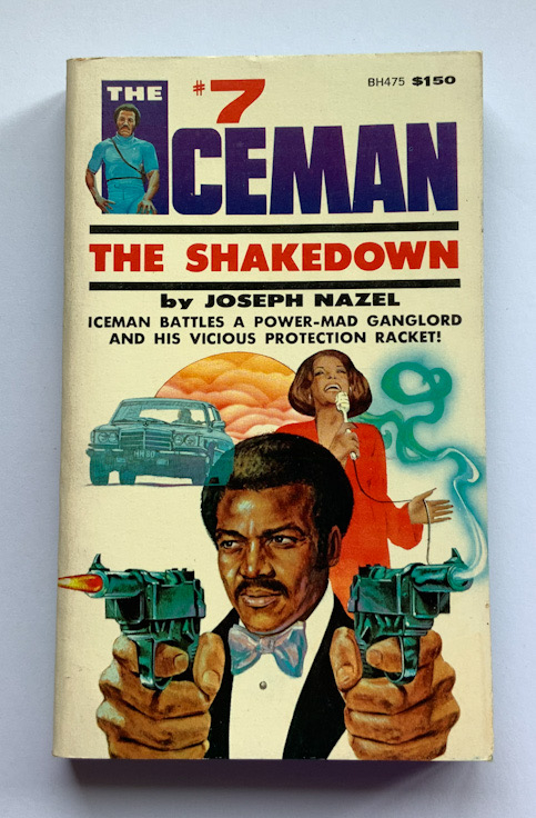 THE ICEMAN no.7 THE SHAKEDOWN United States crime pulp fiction book 1975